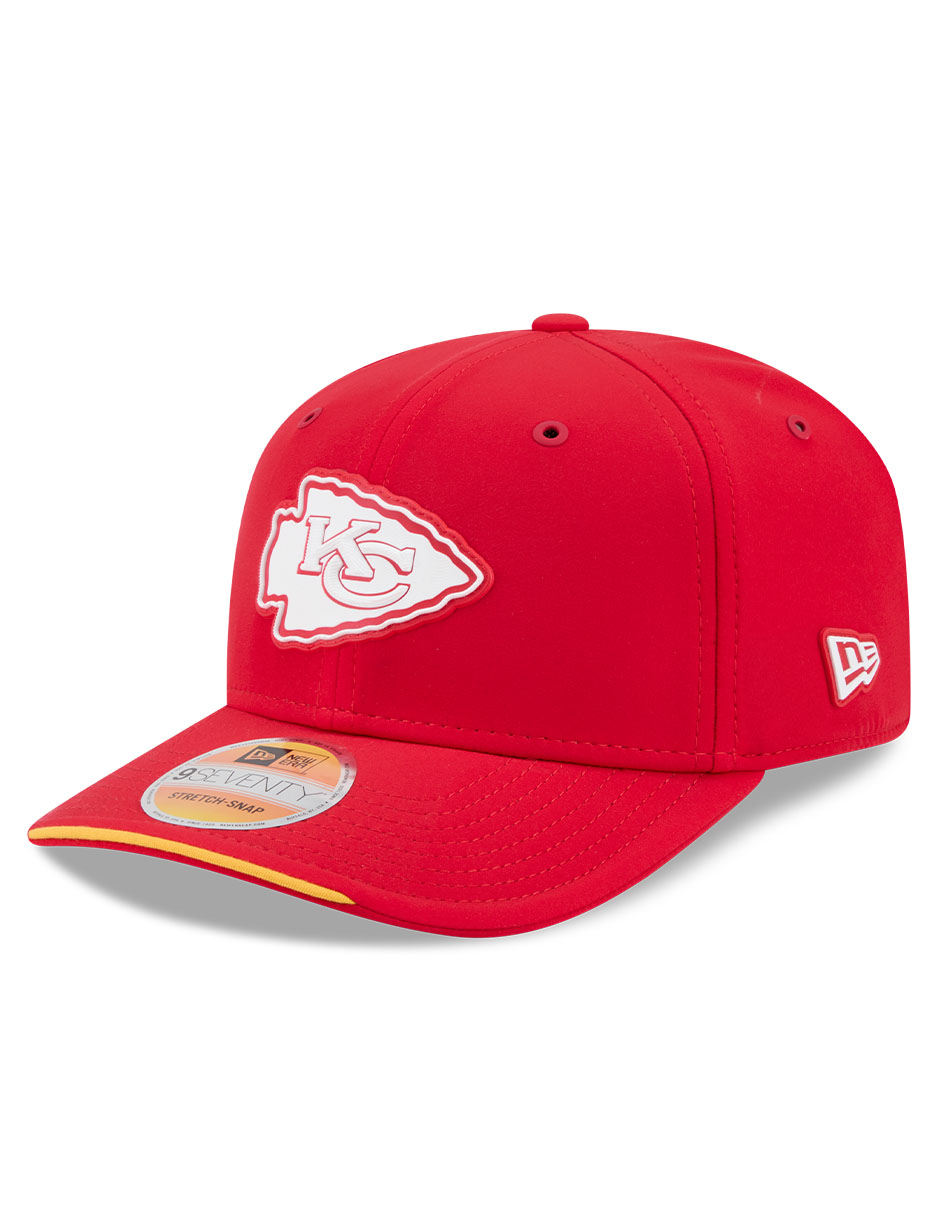 Gorra visera curva snapback para fútbol americano Sideline Kansas City Chiefs para adulto