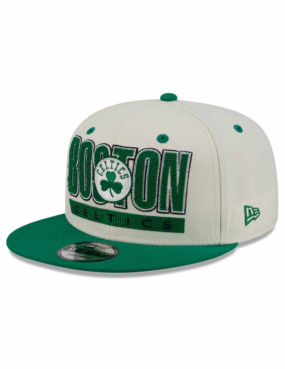Gorra visera plana snapback para básquetbol Classic Wordmark Boston Celtics para adulto