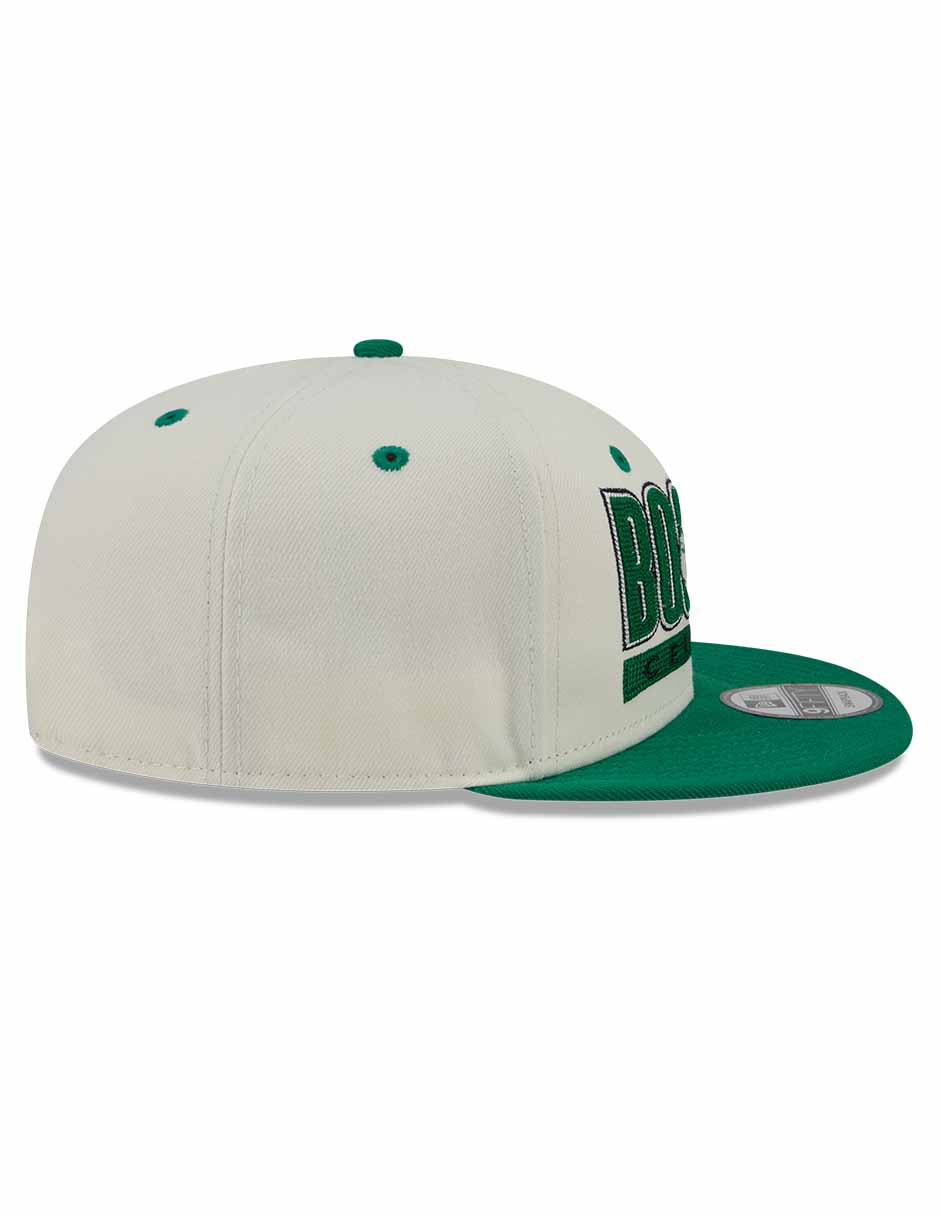 Gorra visera plana snapback para básquetbol Classic Wordmark Boston Celtics para adulto 6