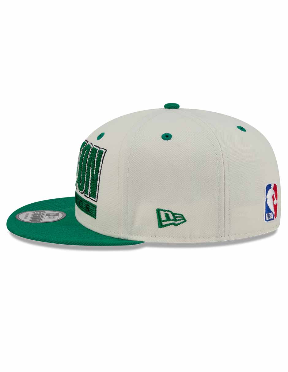 Gorra visera plana snapback para básquetbol Classic Wordmark Boston Celtics para adulto 4