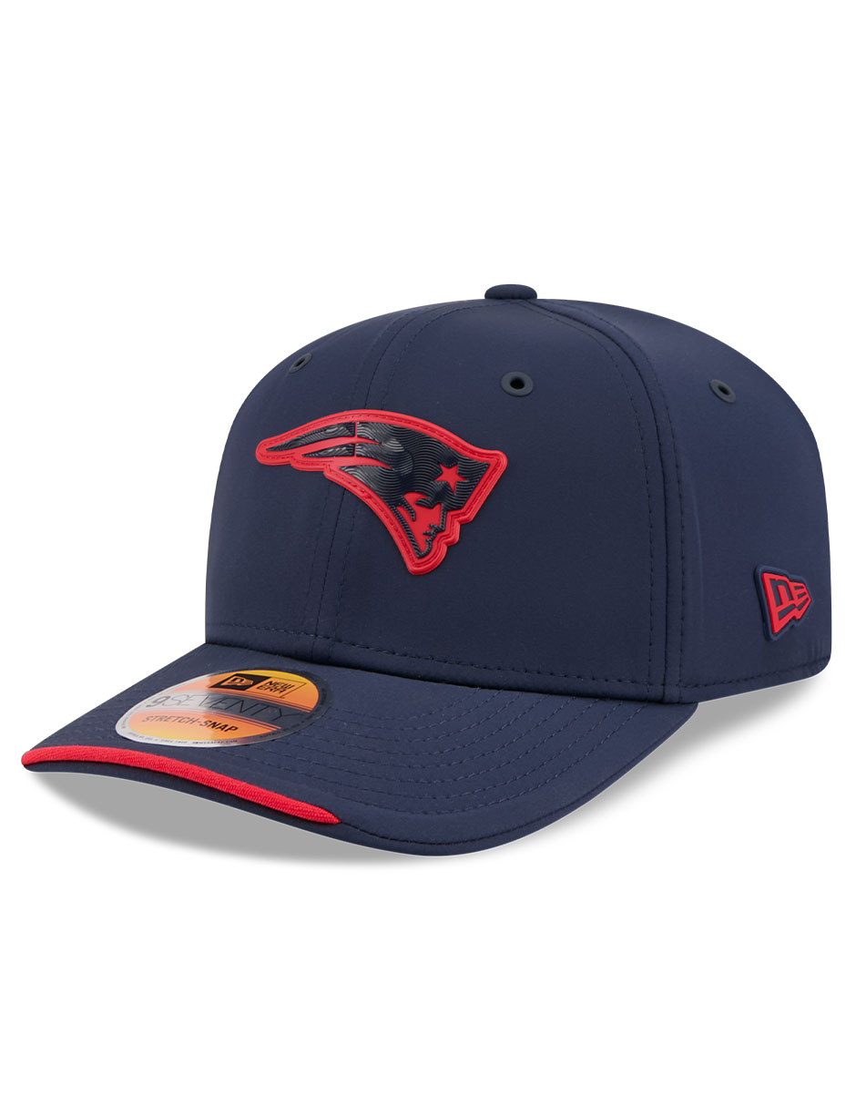 Gorra visera curva snapback para fútbol americano Sideline New England Patriots para adulto