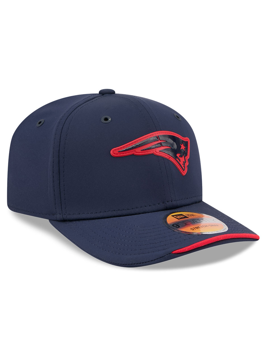 Gorra visera curva snapback para fútbol americano Sideline New England Patriots para adulto 4