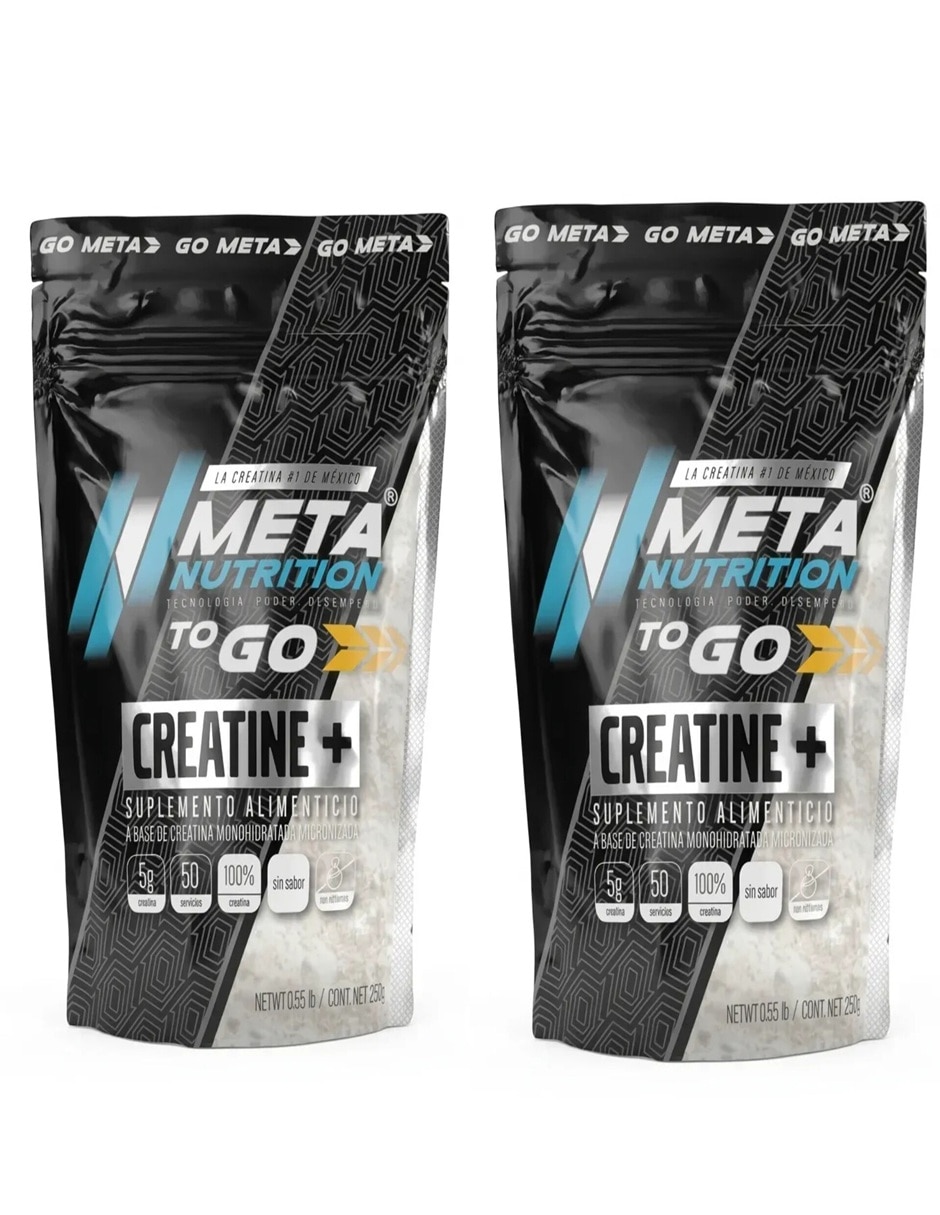 Set Creatina Monohidratada micronizada Meta Nutrition con vitaminas y aminoácidos
