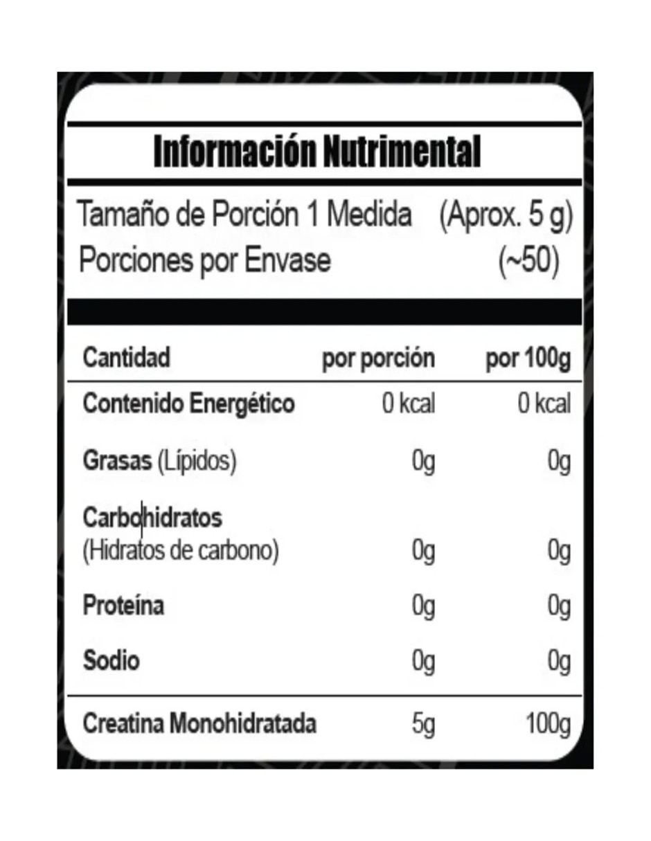 Set Creatina Monohidratada micronizada Meta Nutrition con vitaminas y aminoácidos