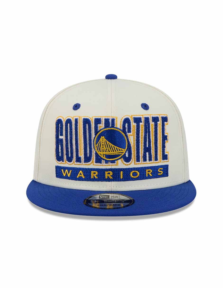 Gorra visera plana snapback para básquetbol Classic Wordmark NBA Golden State Warriors para adulto 5
