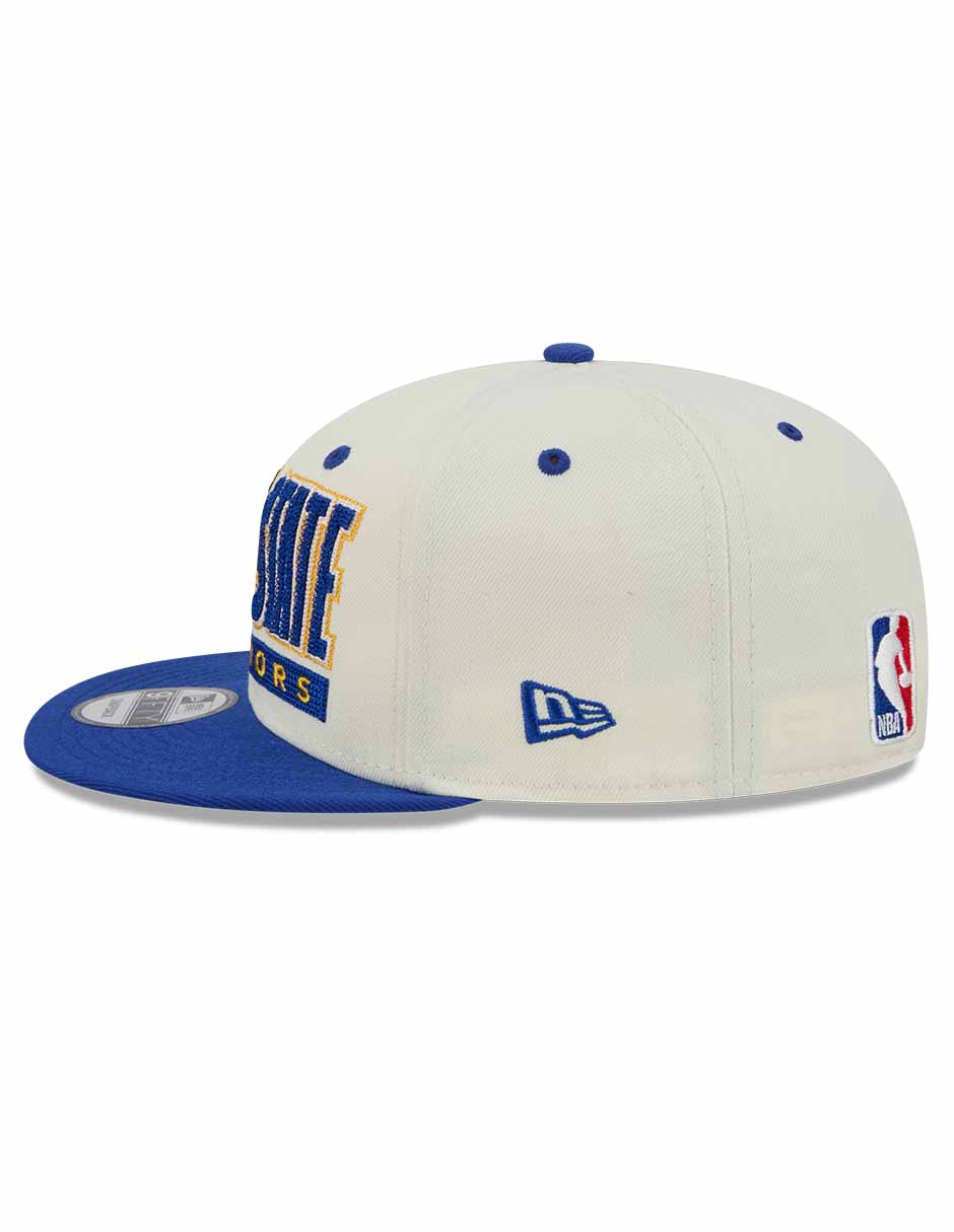 Gorra visera plana snapback para básquetbol Classic Wordmark NBA Golden State Warriors para adulto 7