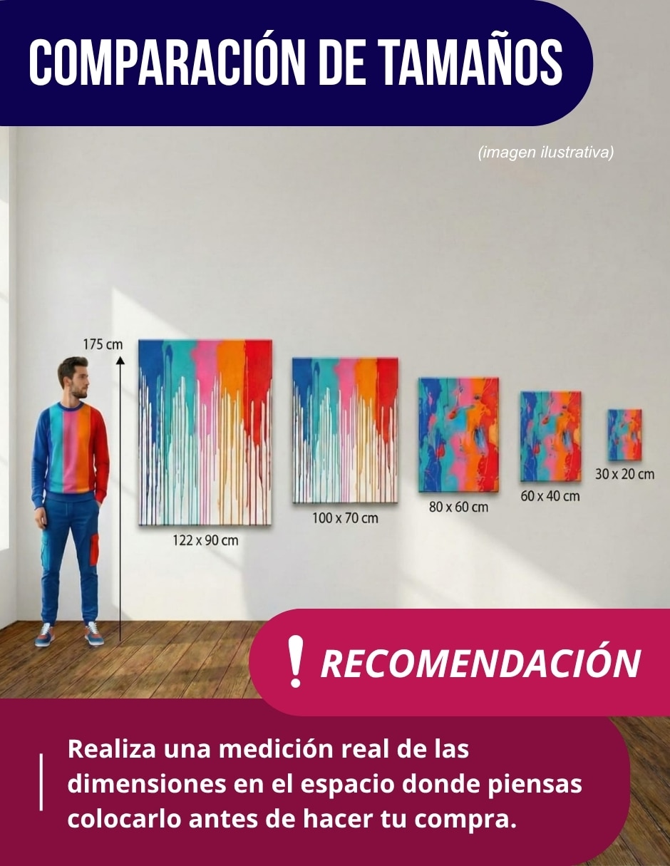 Cuadro decorativo impresión en tela lluvia de oro 3