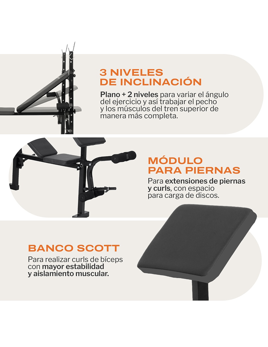 Banco para entrenamiento PBM400 7
