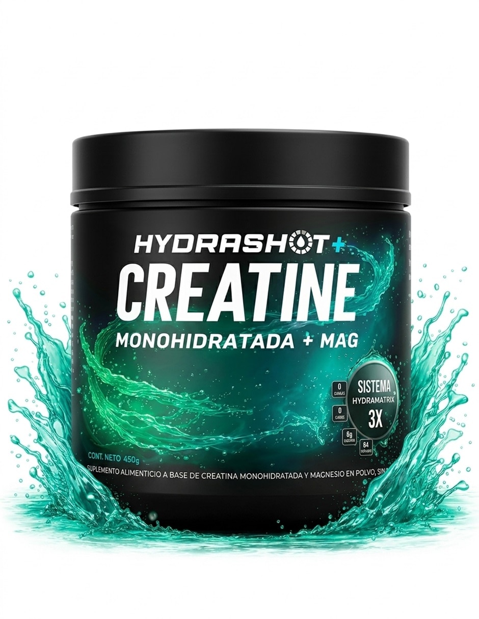 Creatina Monohidratada Micronizada HYDRASHOT de 450 g