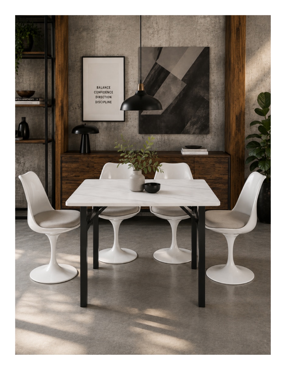 Mesa de comedor armable 6