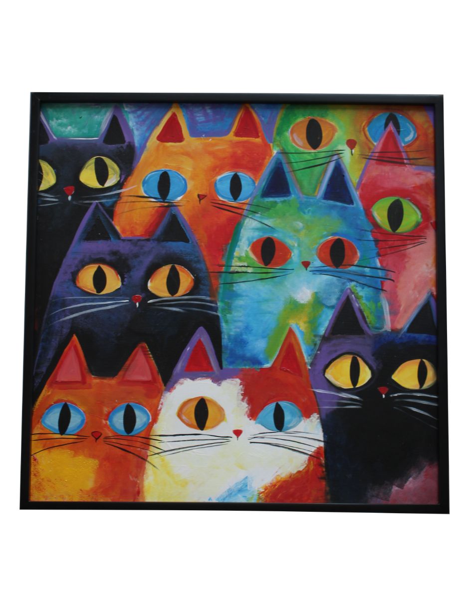 Cuadro decorativo mirada felina