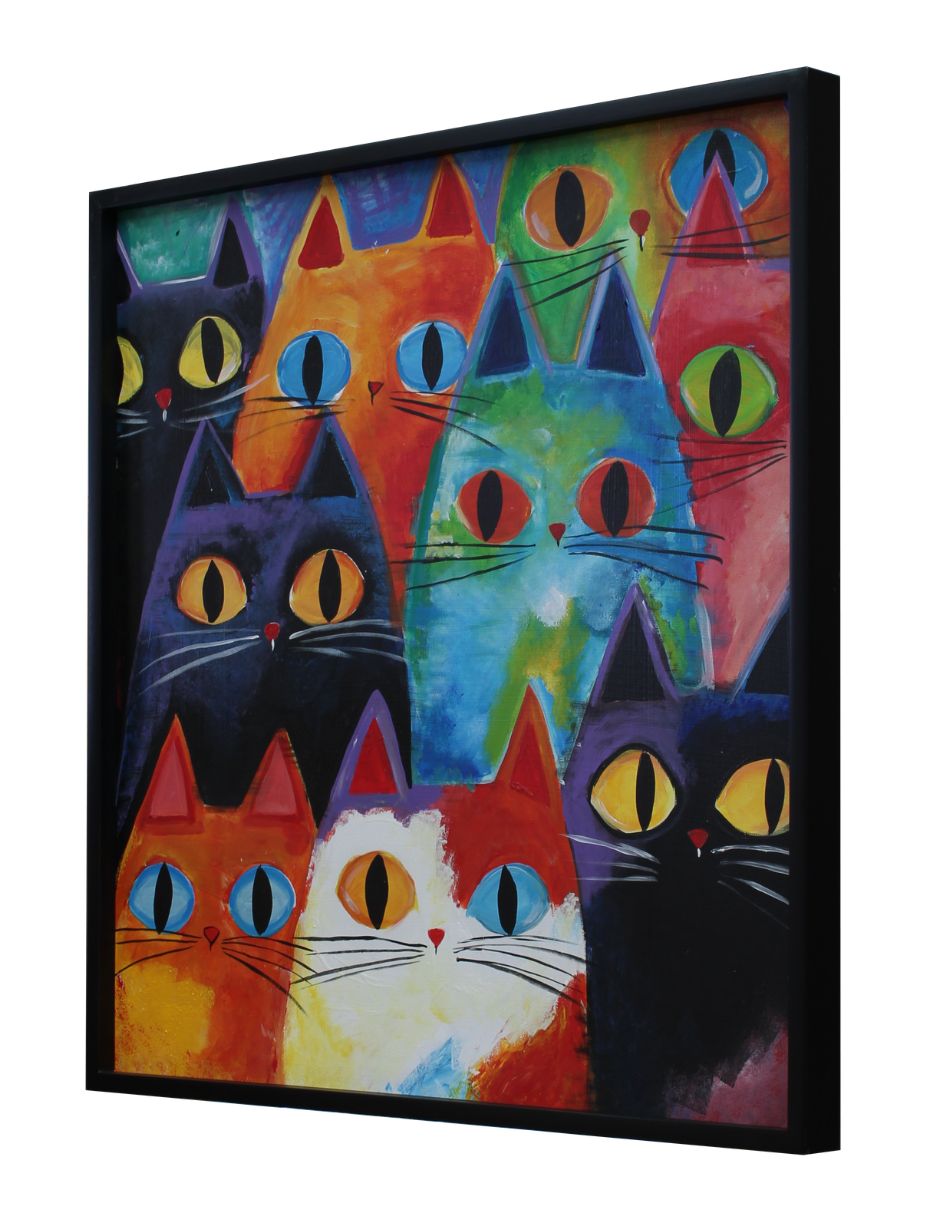 Cuadro decorativo mirada felina