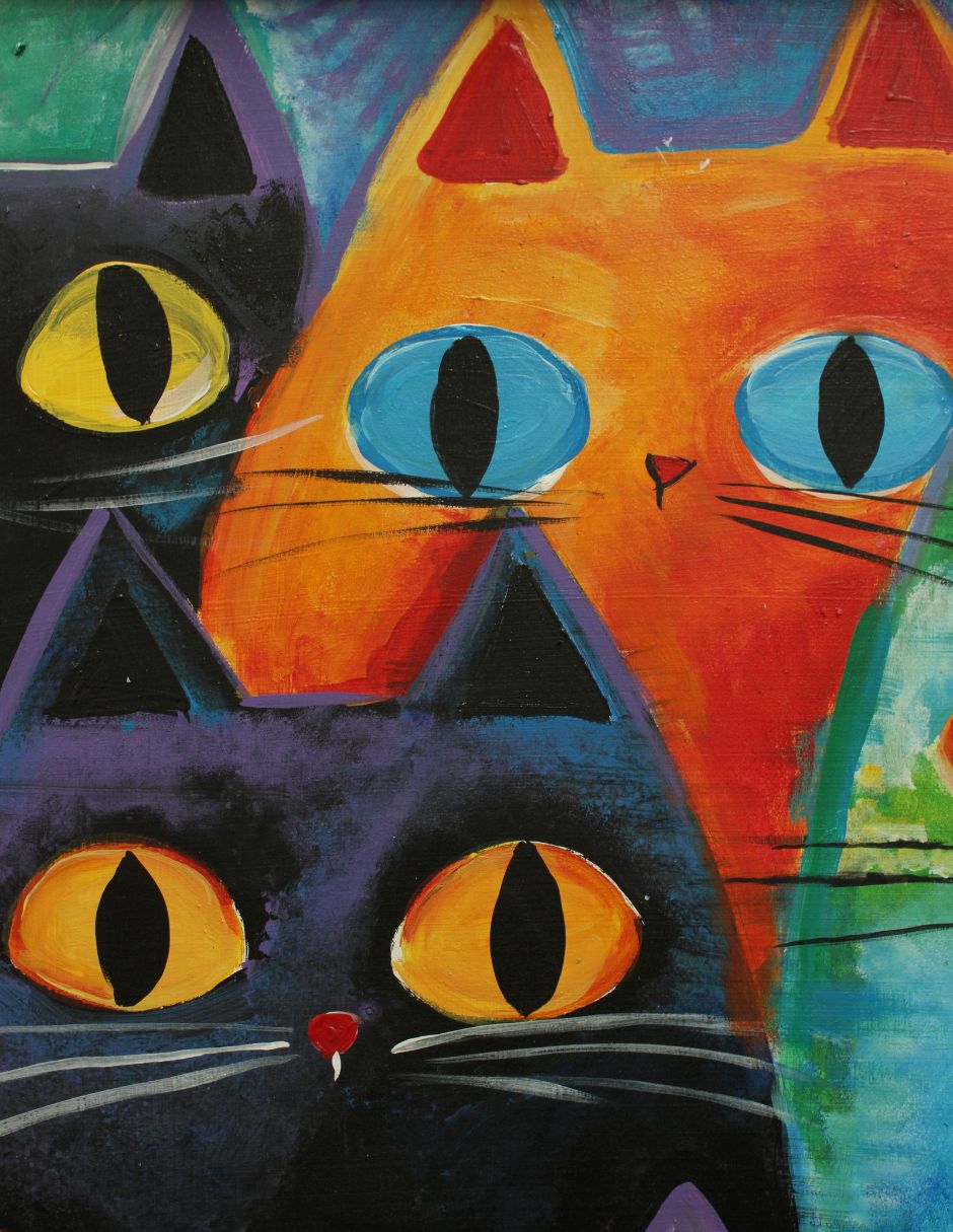 Cuadro decorativo mirada felina