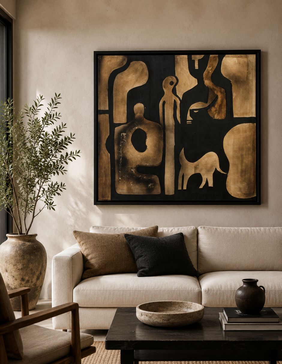 Cuadro decorativo ébano ancestral