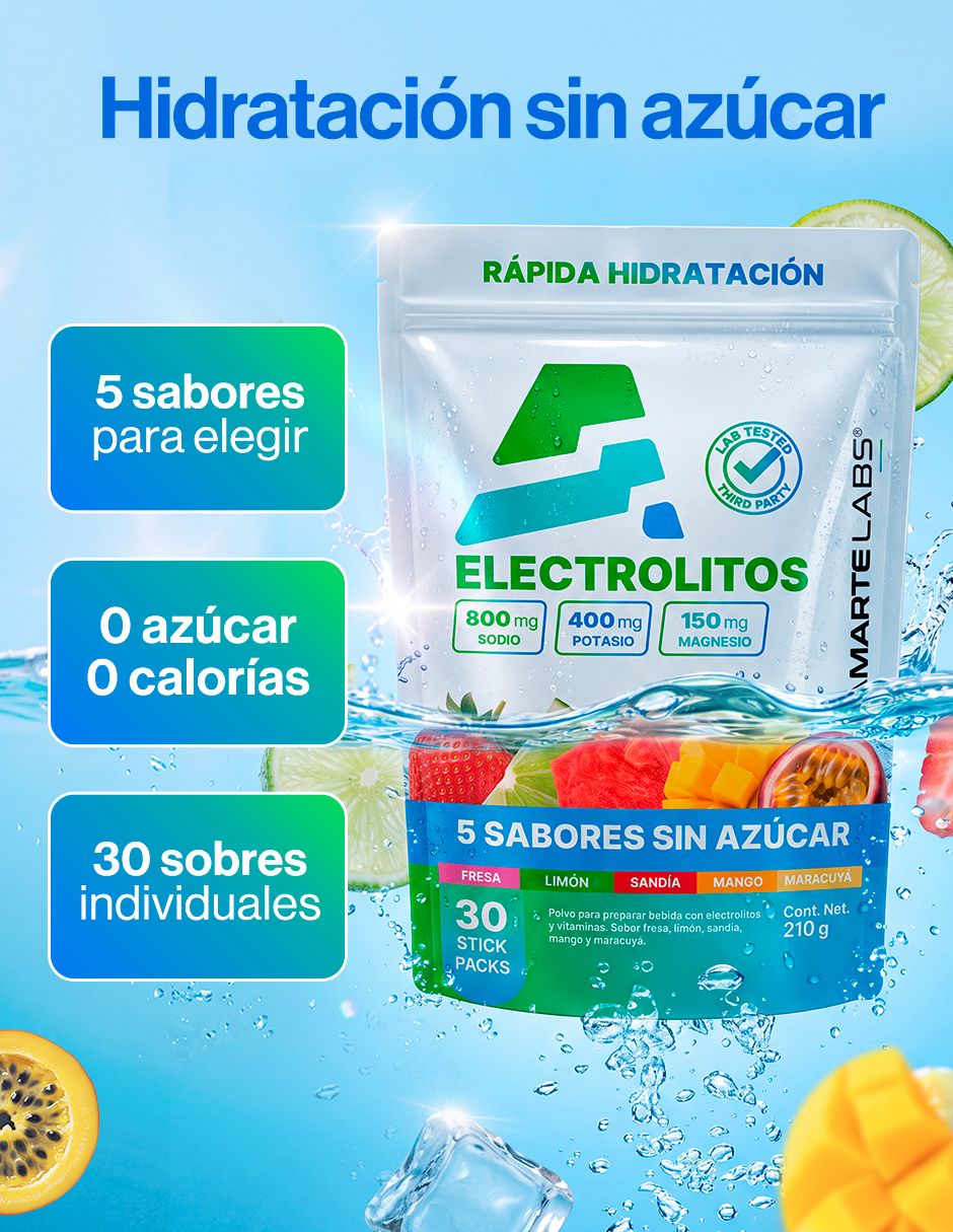 Electrolitos sin azúcar sabor frutal de 210 g