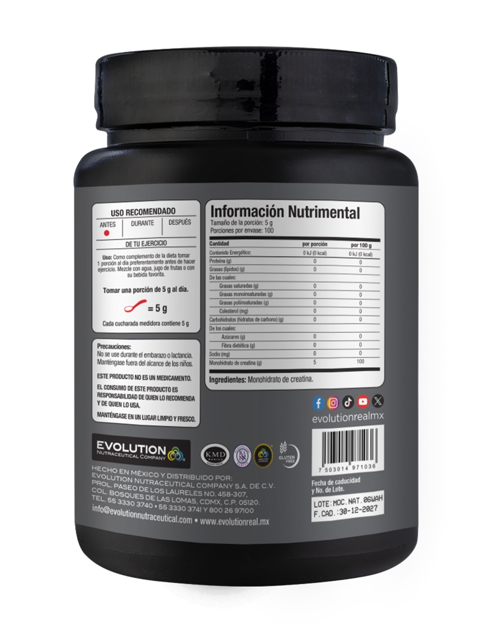 Combo evolution 2 de 500 g con creatina monohidratada 3