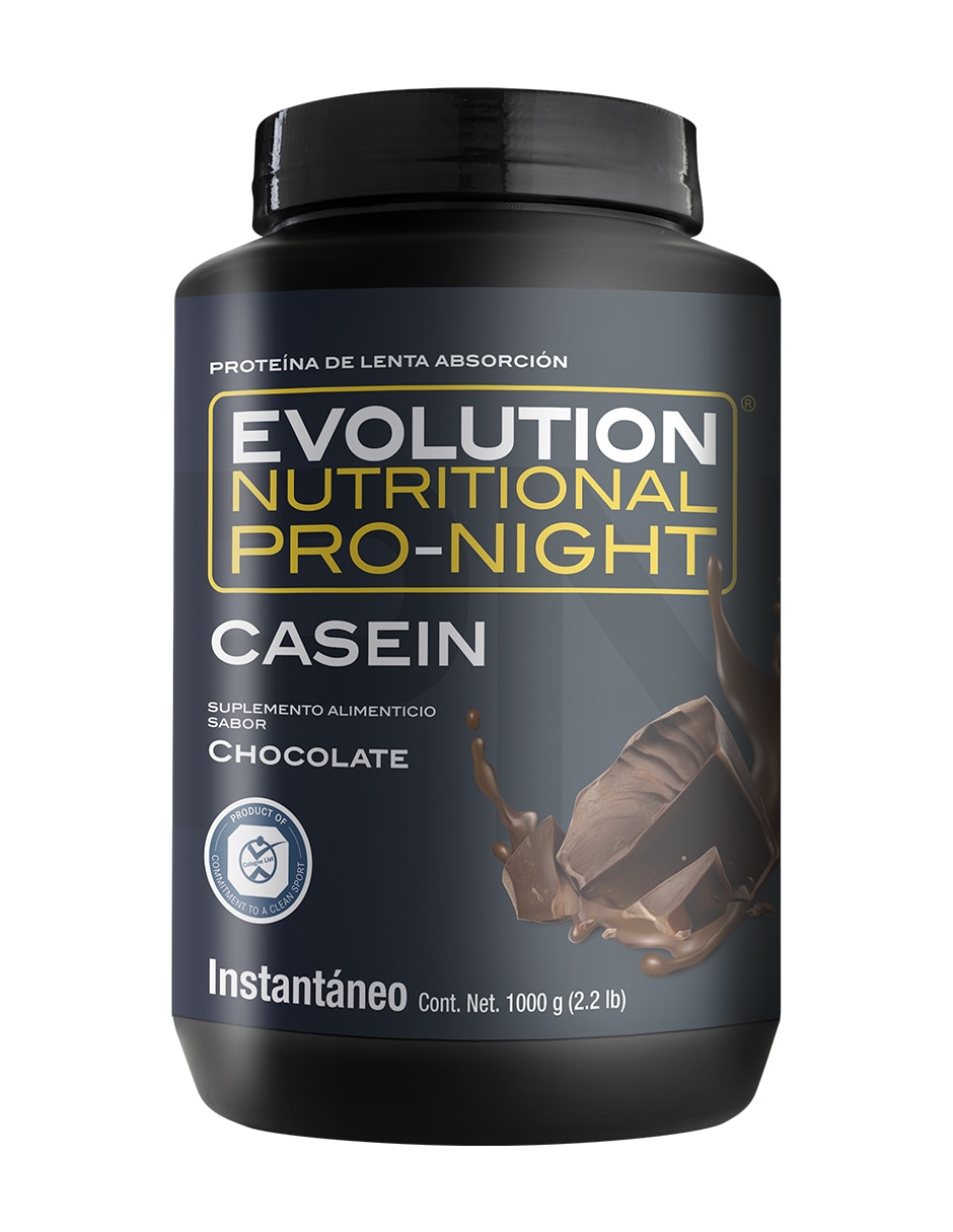 Evolution Pro-Night Proteína Caseinato de Calcio con proteína sabor chocolate de 1000 gramos Evolution Pro-Night Proteína Caseinato de Calcio con proteína sabor chocolate de 1000 gramos