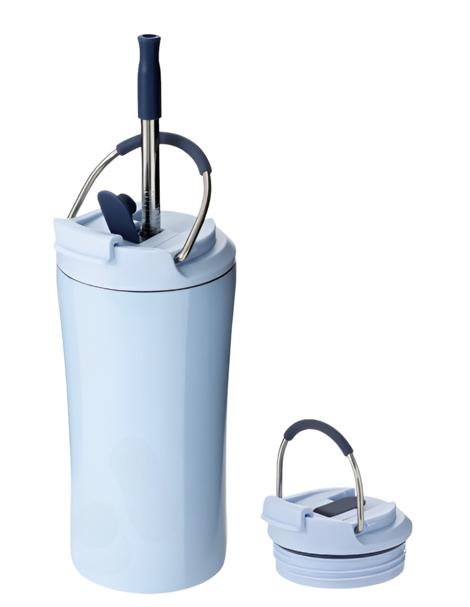 Vaso térmico de acero inoxidable con tapa a presión