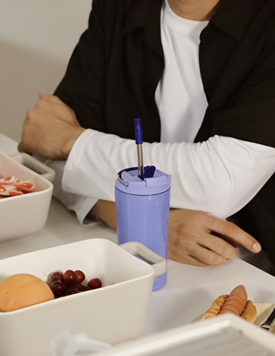 Vaso térmico de acero inoxidable con tapa rosca 3