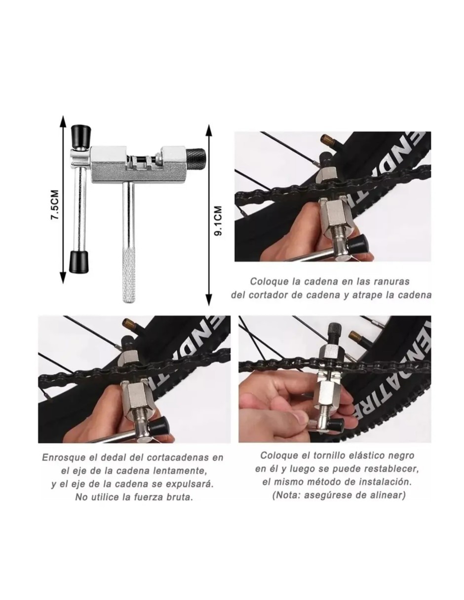 Kit de herramientas de aluminio para urbana