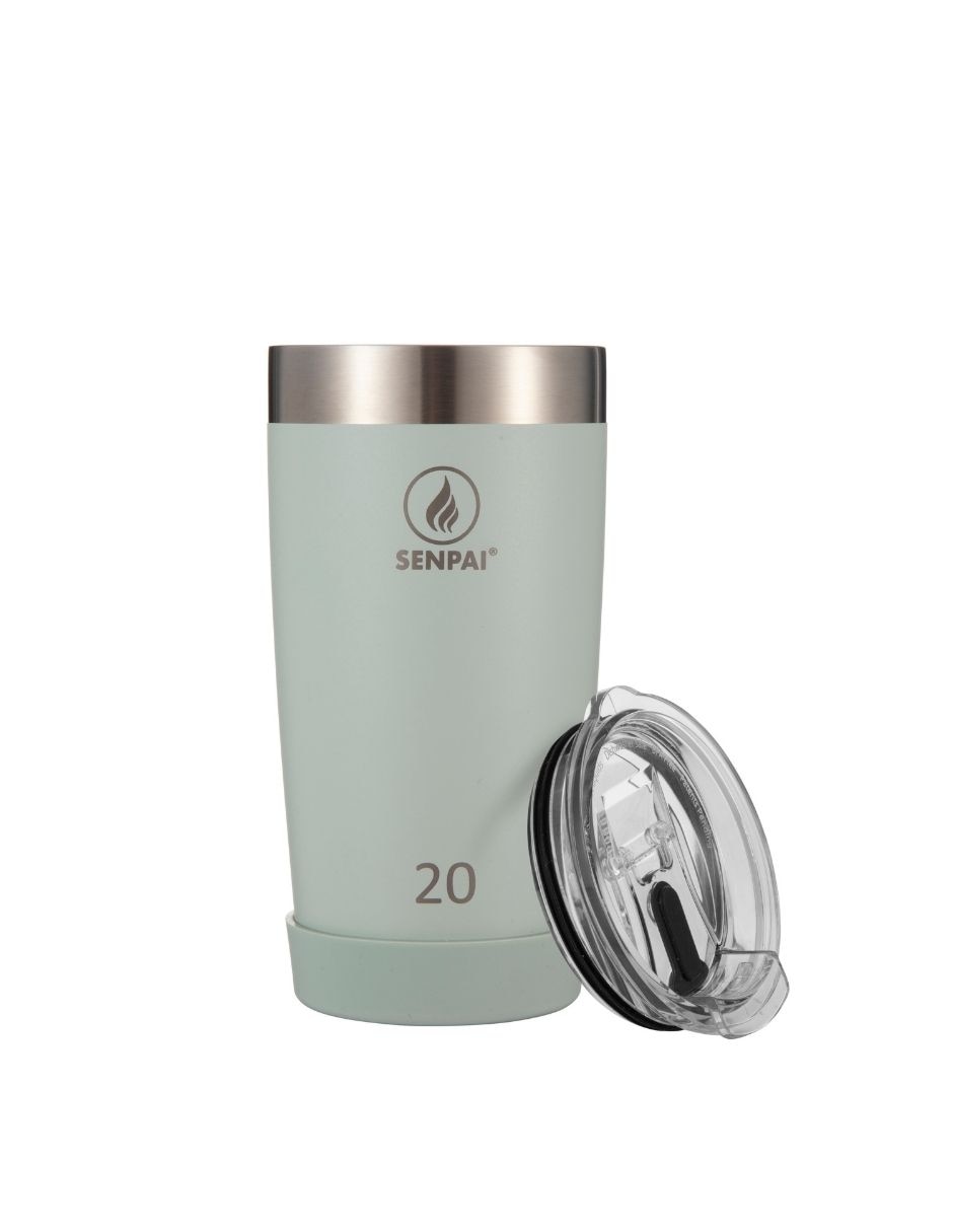 Taza térmica de acero inoxidable na con tapa flip top