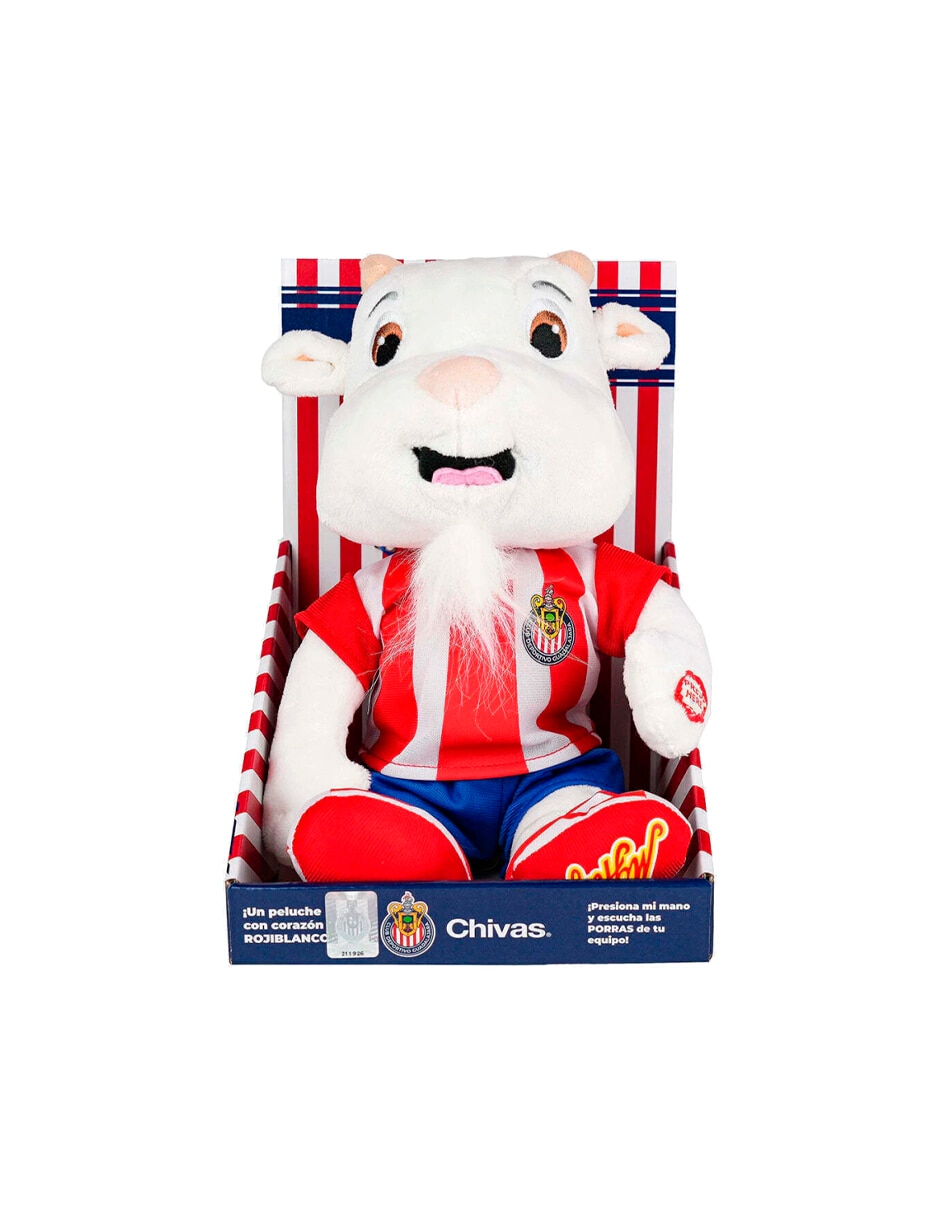 Peluche de chivas ninguna mascota de futbol chiva con sonido 3