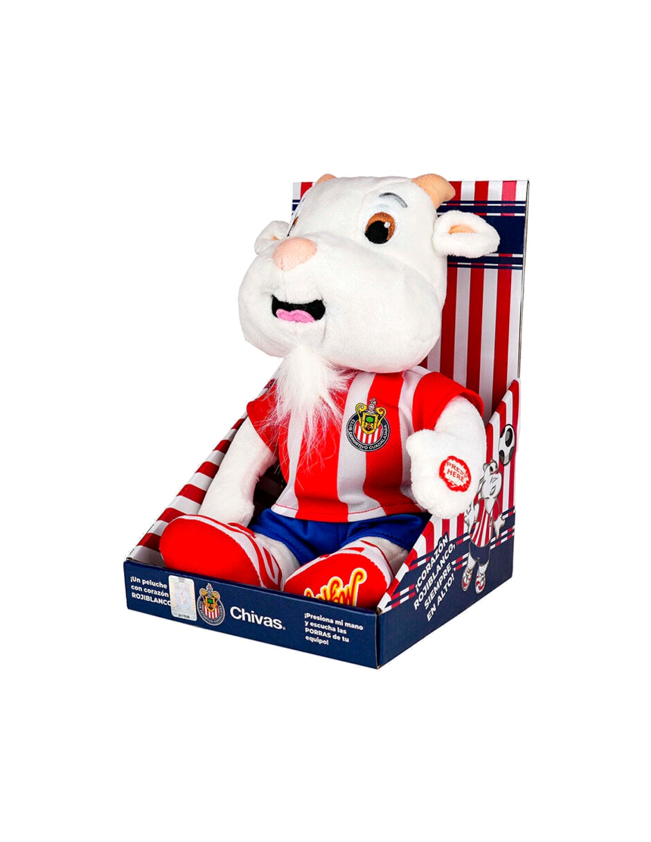 Peluche de chivas ninguna mascota de futbol chiva con sonido 2