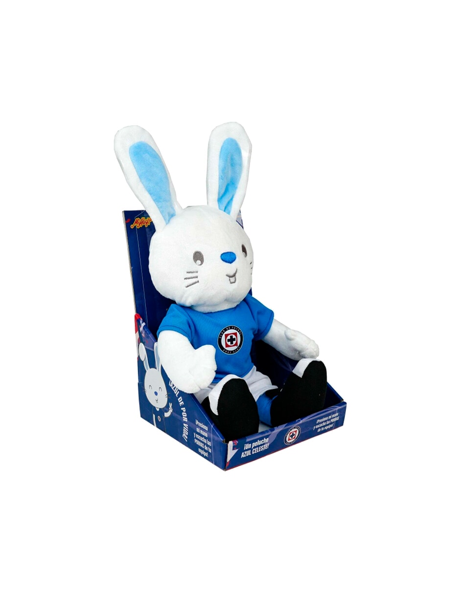 Peluche de cruz azul conejo conejo blu mascota de futbol cruz azul con sonido 3