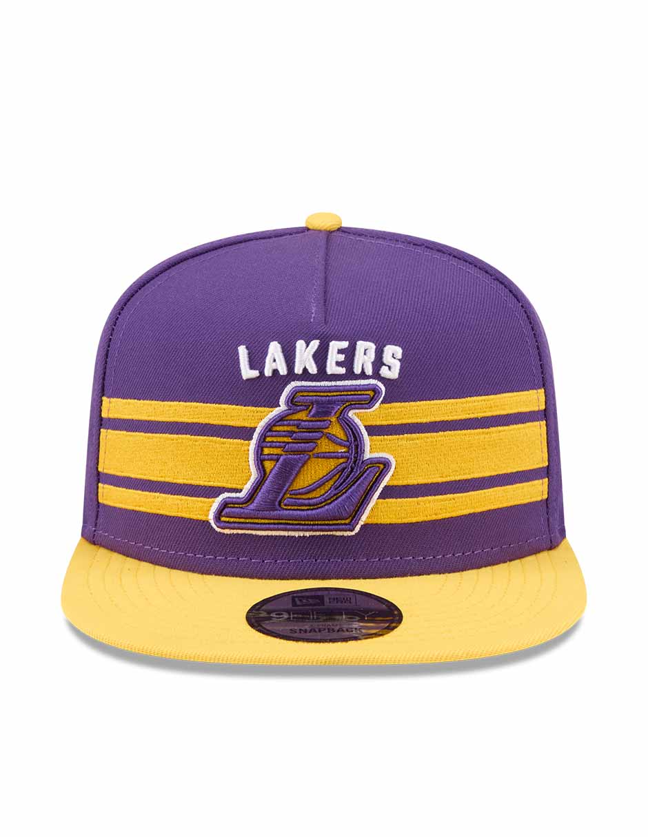Gorra visera plana snapback para básquetbol NBA TIP OFF NBA Los Angeles Lakers para adulto 4