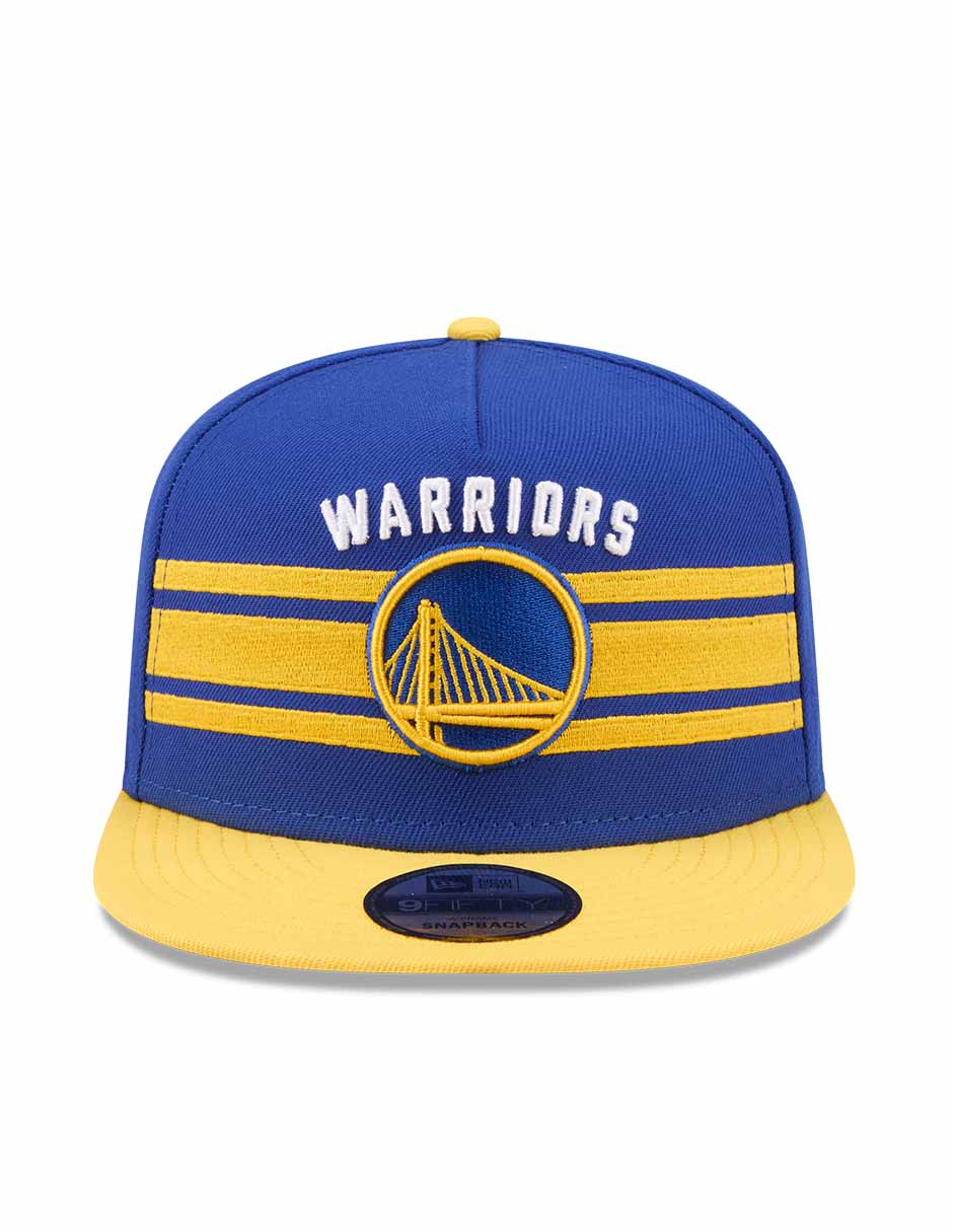 Gorra visera plana snapback para básquetbol Golden State Warriors para adulto 3