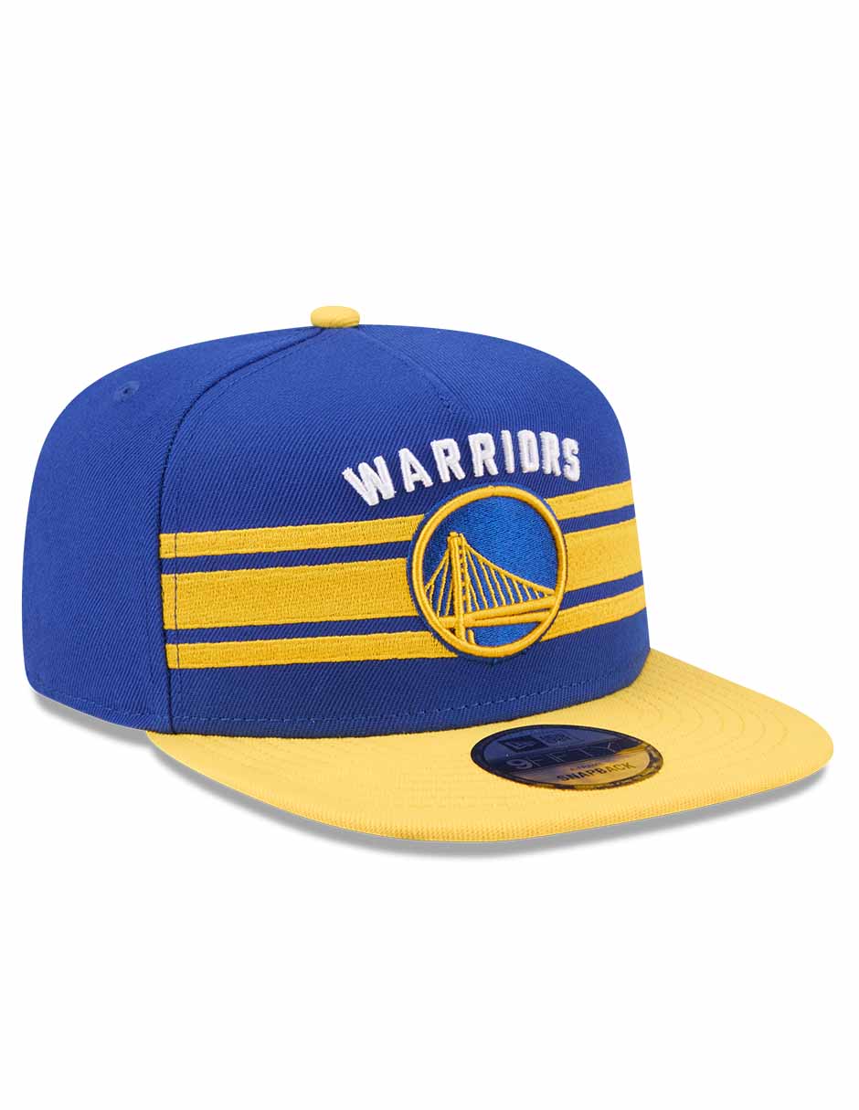 Gorra visera plana snapback para básquetbol Golden State Warriors para adulto 4
