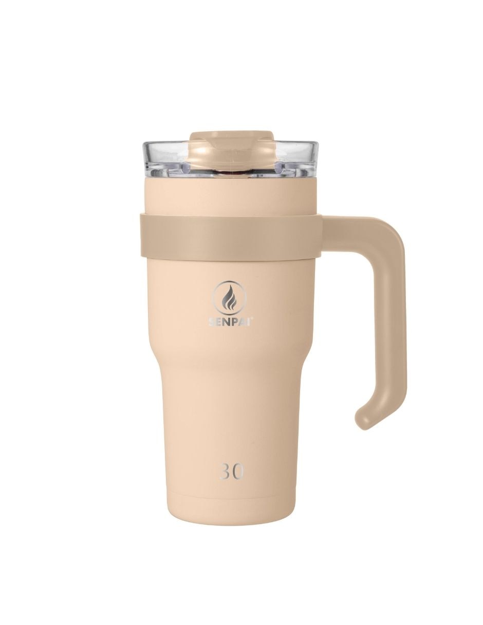 Taza térmica de acero inoxidable na con tapa flip top
