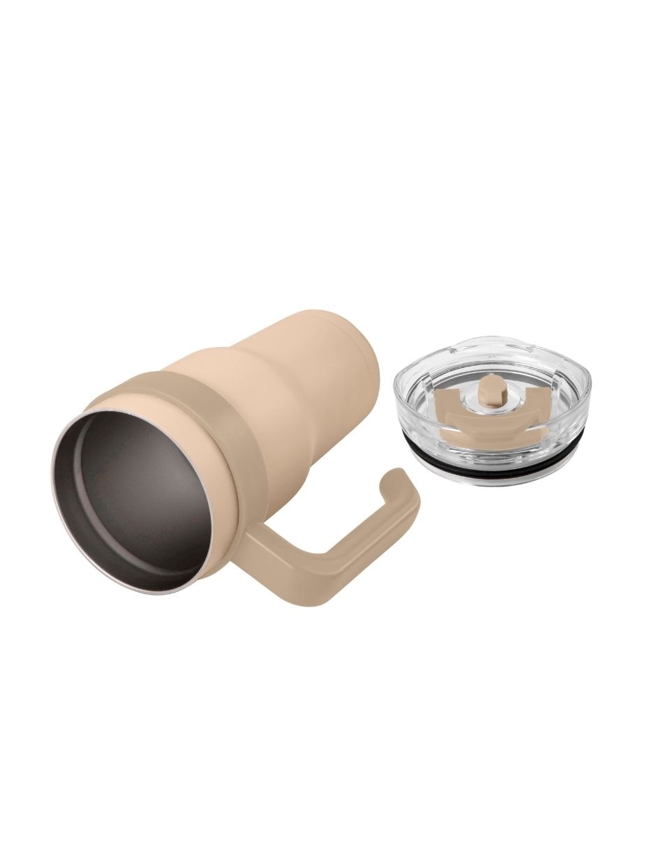 Taza térmica de acero inoxidable na con tapa flip top 4