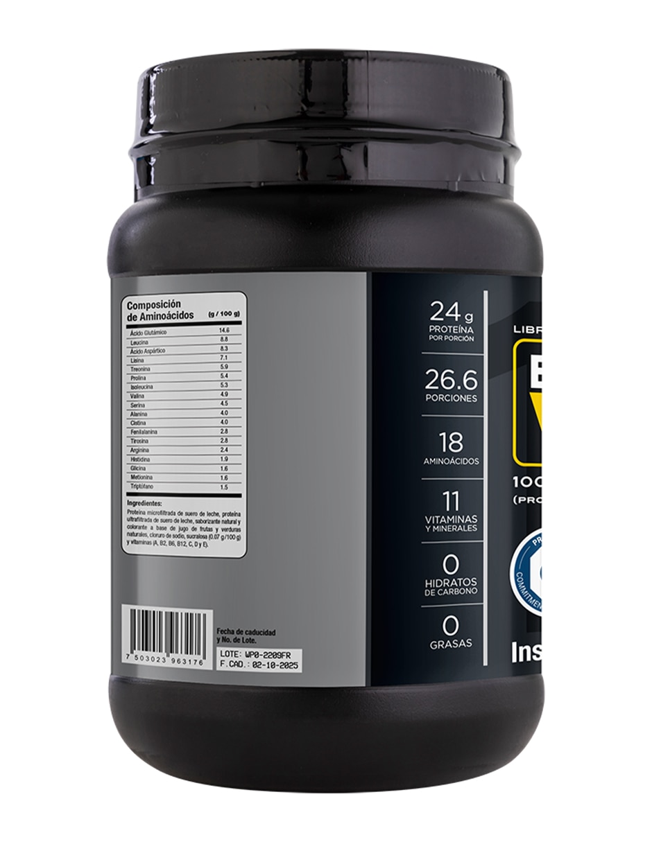 Proteina Evolution WP100 sabor Fresa 800 gr 2