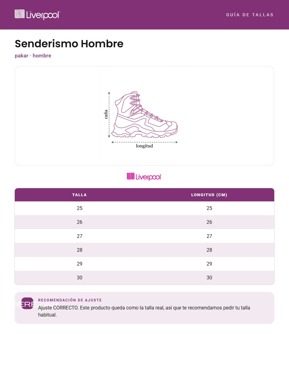 Tenis de hombre para hiking