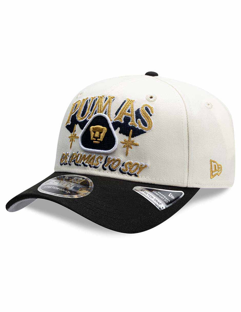 Gorra visera curva snapback para fútbol lmx wordmark rotulos pumas de la unam unisex