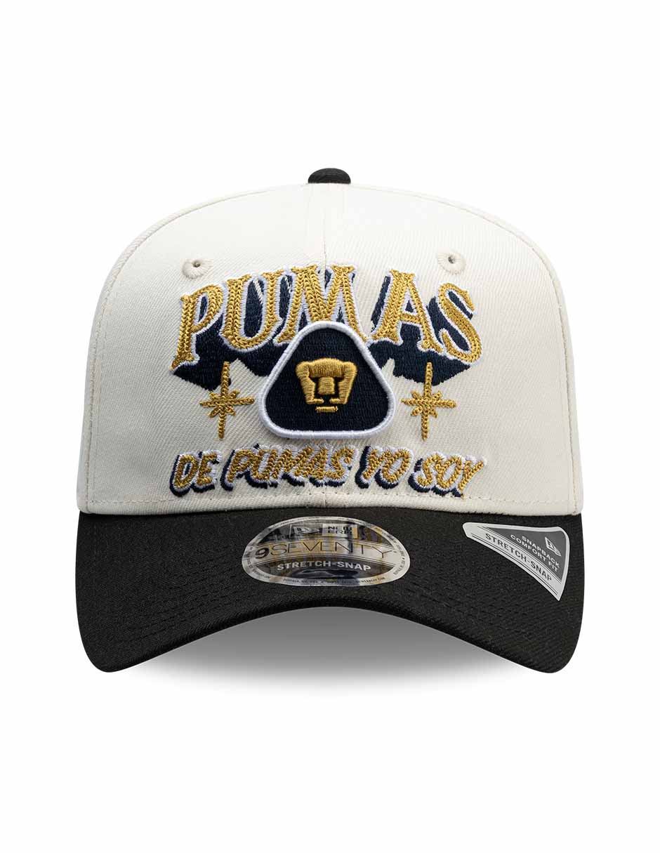 Gorra visera curva snapback para fútbol lmx wordmark rotulos pumas de la unam unisex 2