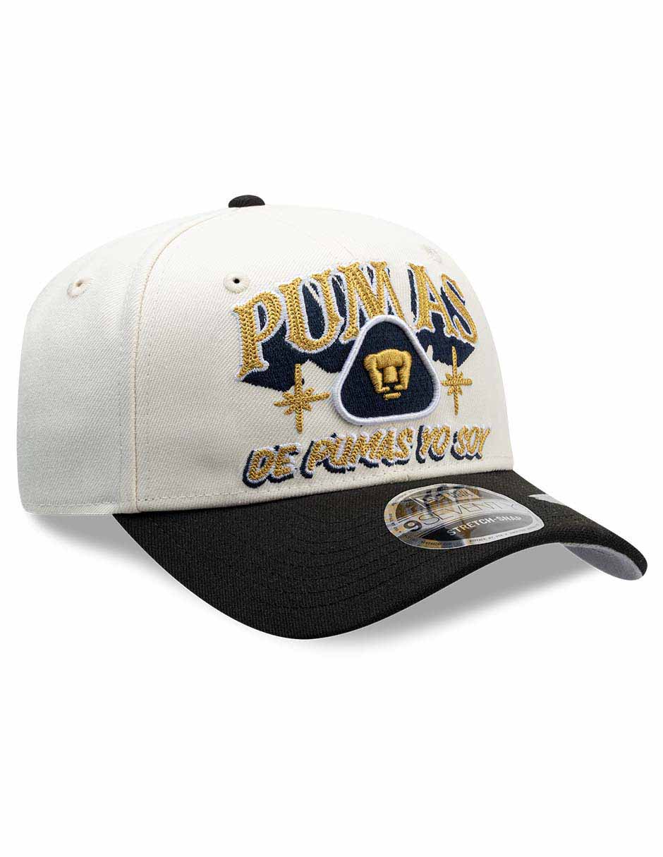 Gorra visera curva snapback para fútbol lmx wordmark rotulos pumas de la unam unisex 3