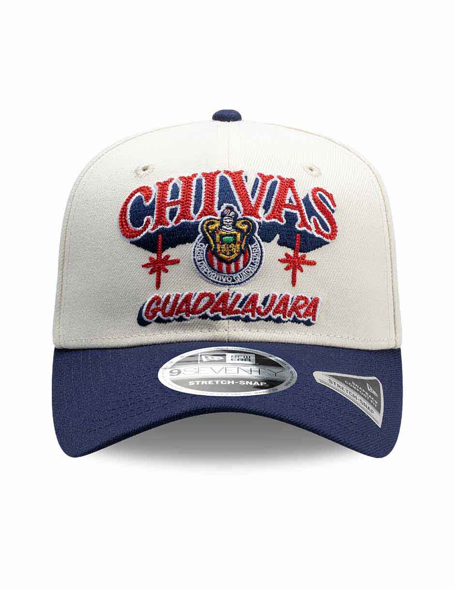 Gorra visera curva snapback para fútbol lmx wordmark rotulos club deportivo guadalajara unisex 2