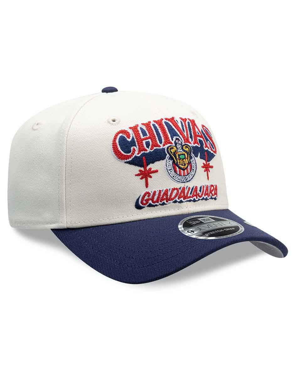 Gorra visera curva snapback para fútbol lmx wordmark rotulos club deportivo guadalajara unisex 3