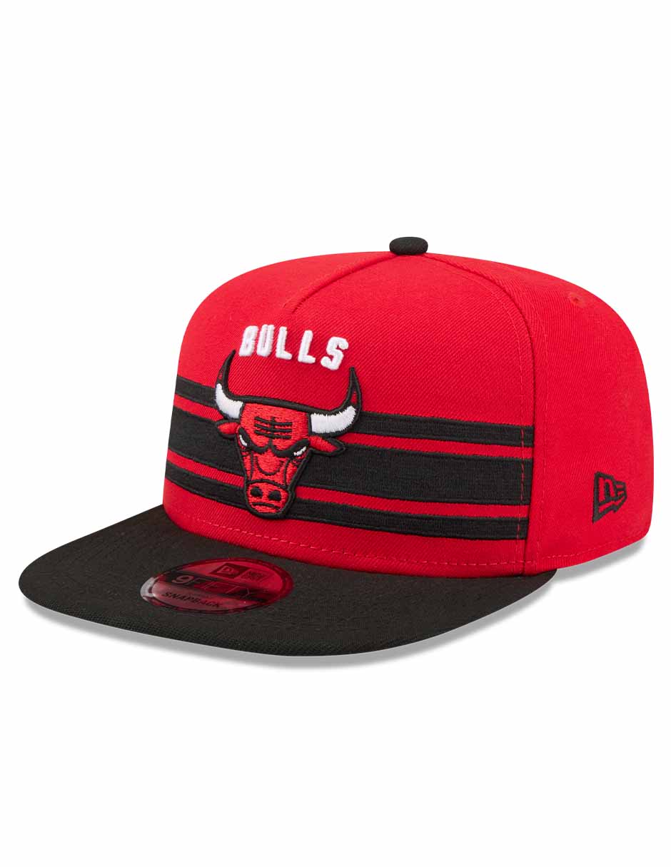 Gorra visera plana snapback para básquetbol NBA Chicago Bulls para adulto