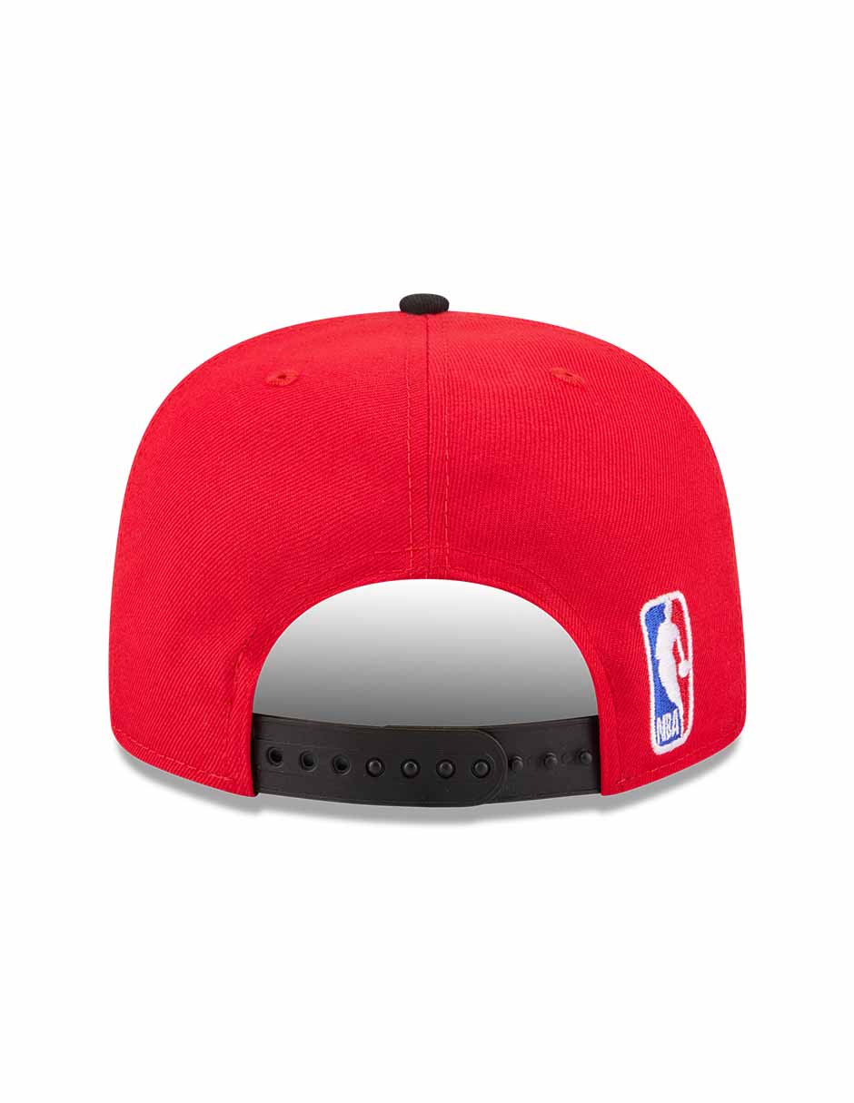 Gorra visera plana snapback para básquetbol NBA Chicago Bulls para adulto 3