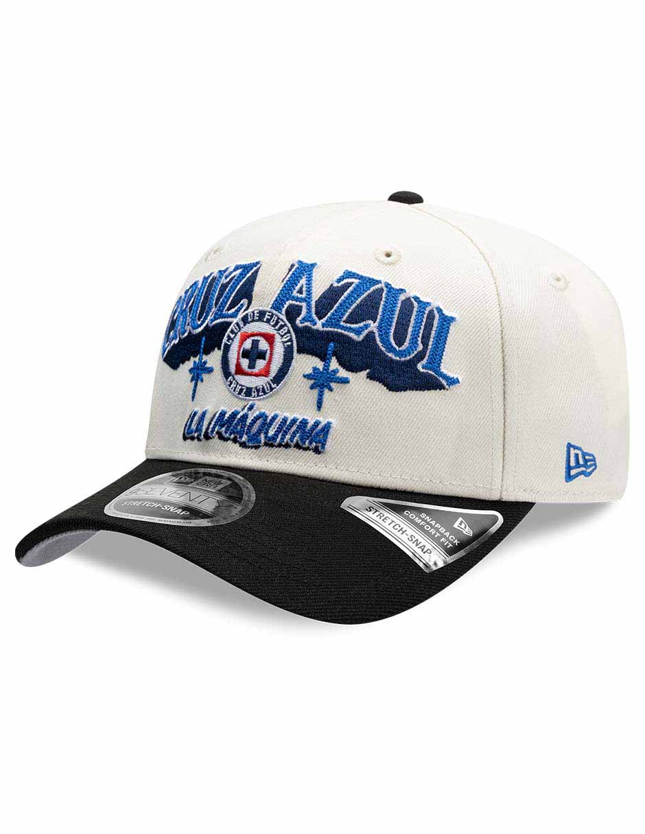 Gorra visera curva snapback para fútbol lmx wordmark rotulos club de fútbol cruz azul unisex
