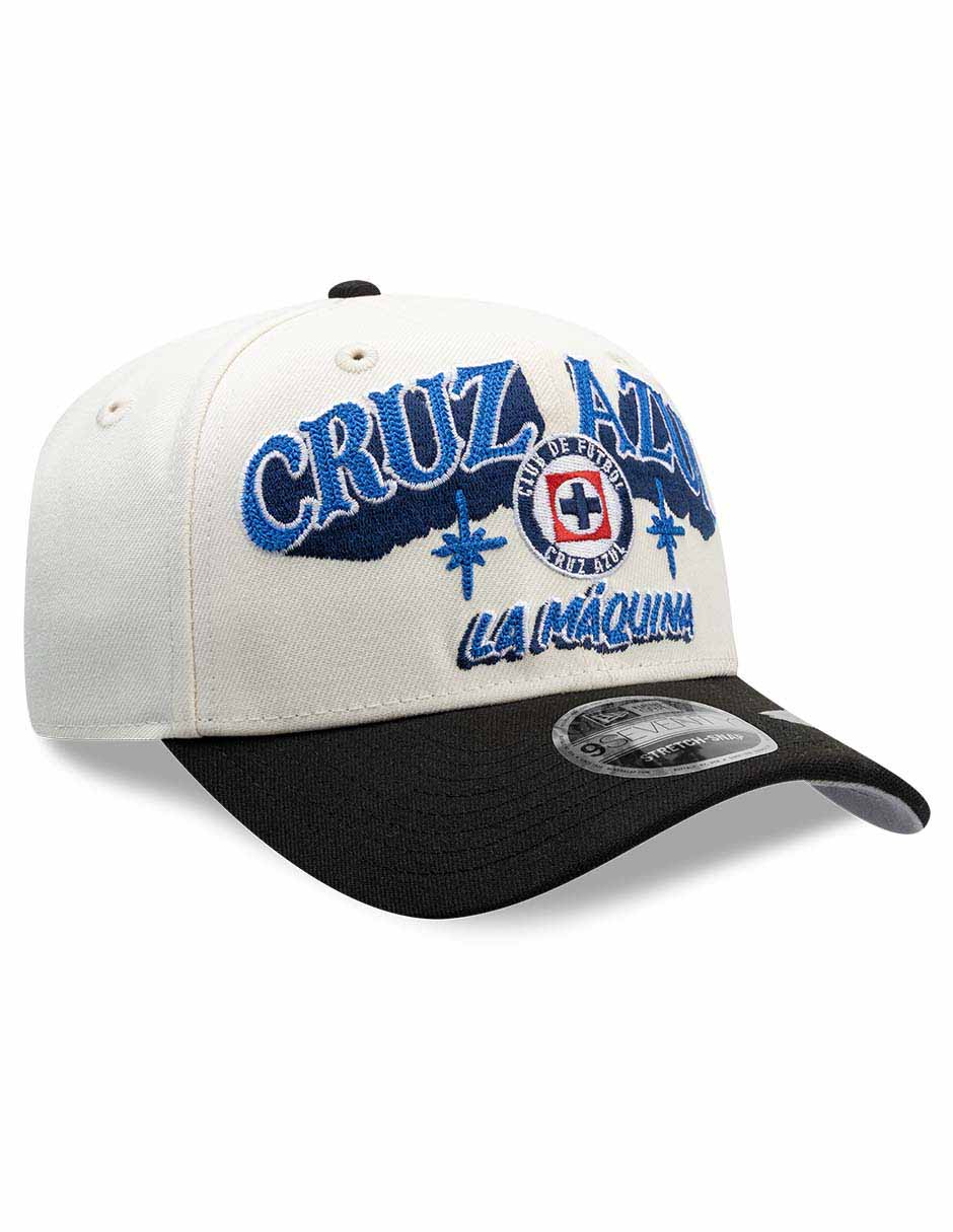 Gorra visera curva snapback para fútbol lmx wordmark rotulos club de fútbol cruz azul unisex 3