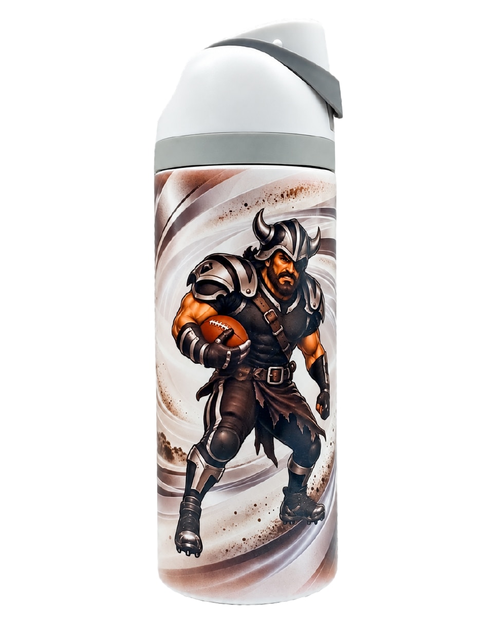Termo de acero inoxidable las vegas raiders con tapa rosca