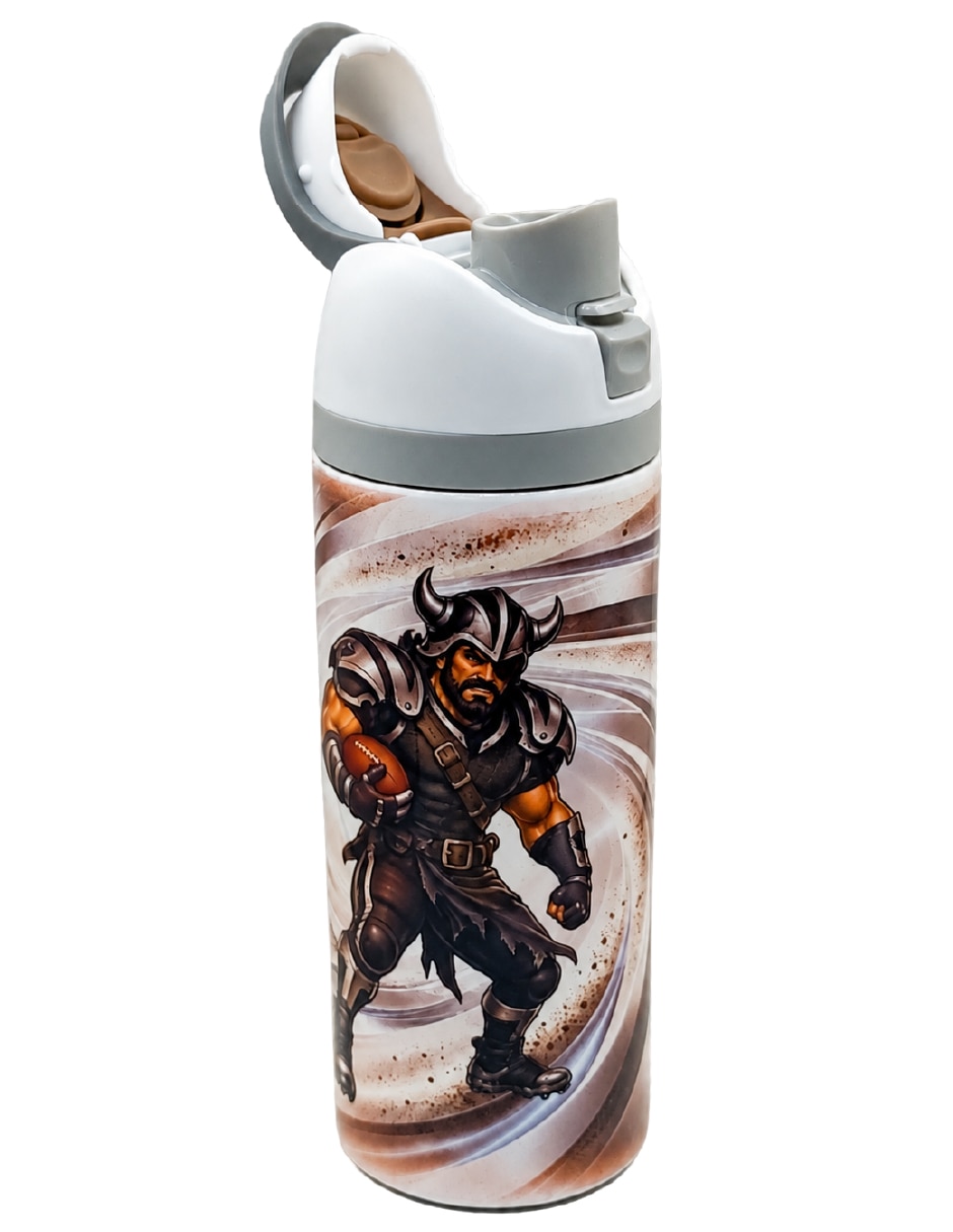Termo de acero inoxidable las vegas raiders con tapa rosca 5