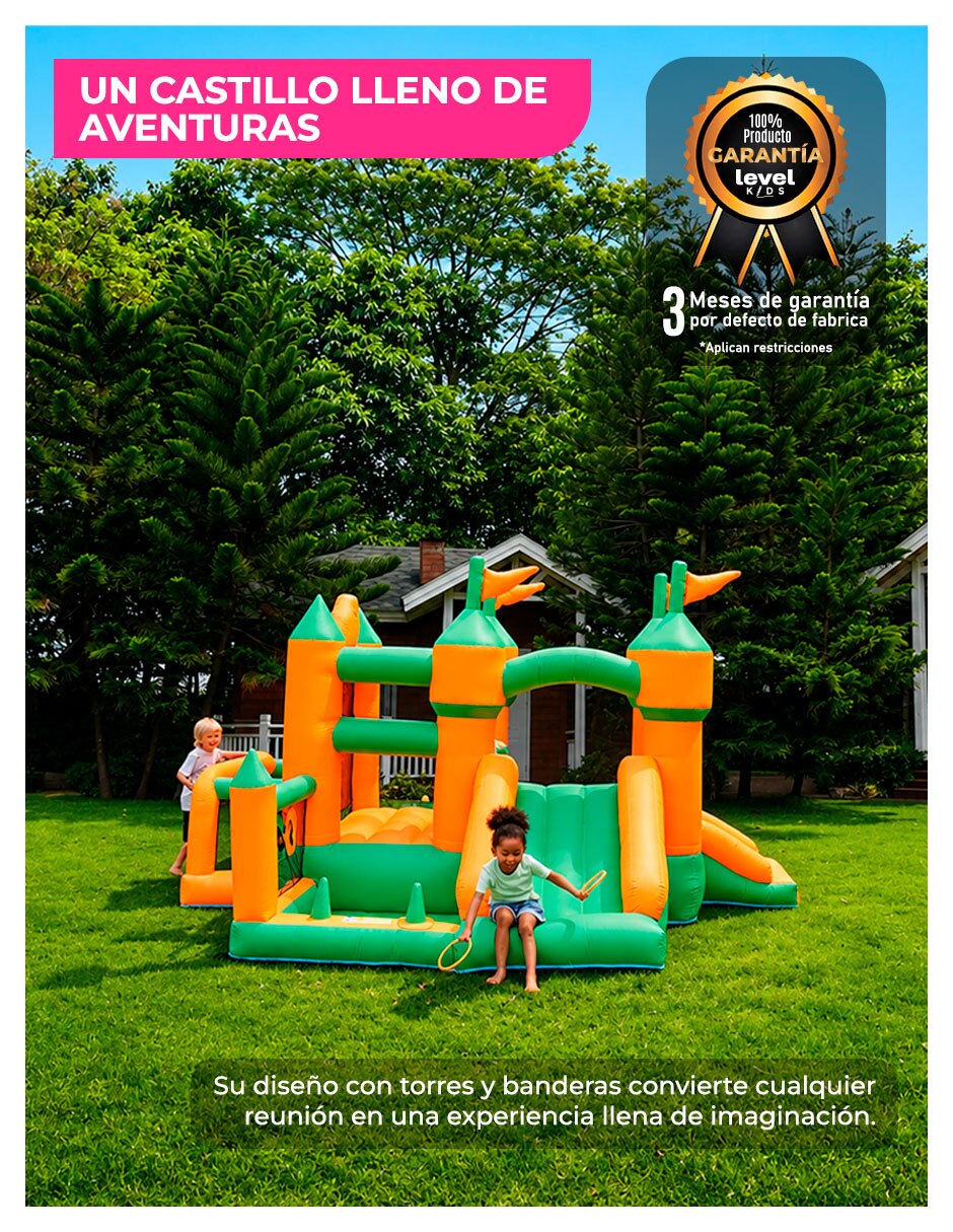 Brincolin inflable forma de castillo embrujado 5