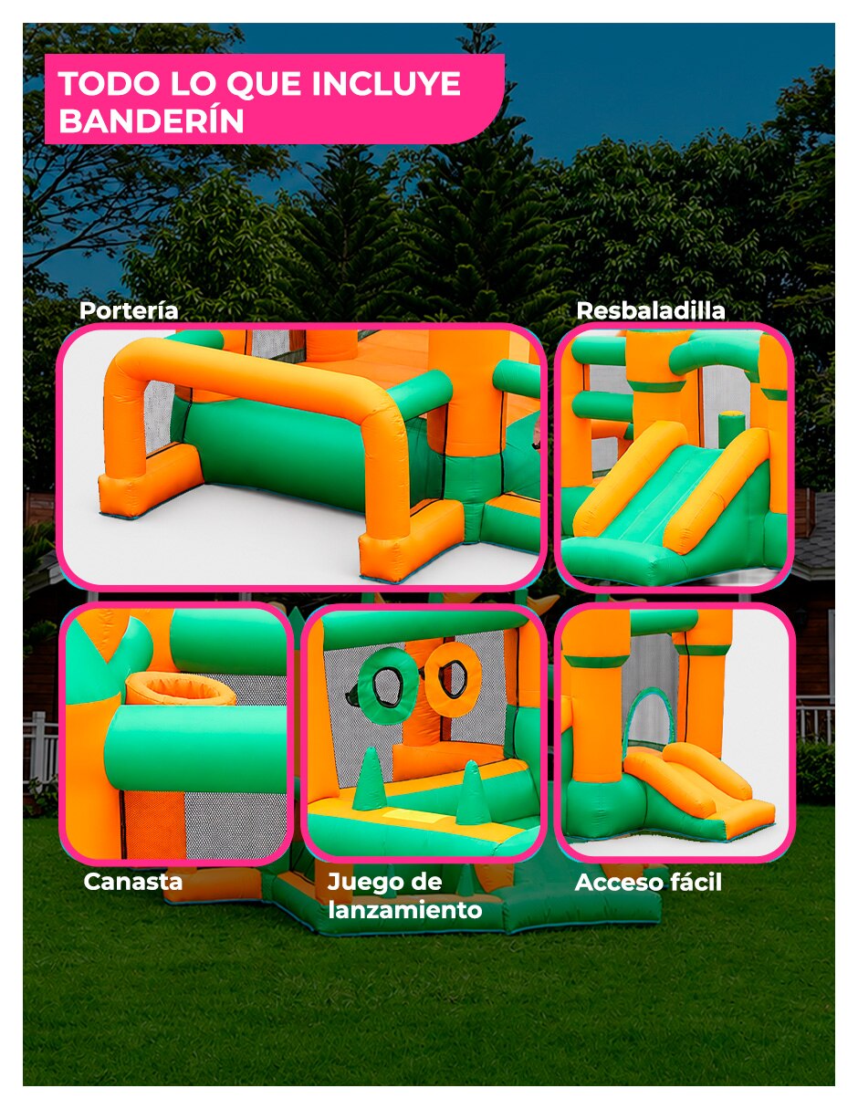 Brincolin inflable forma de castillo embrujado 4