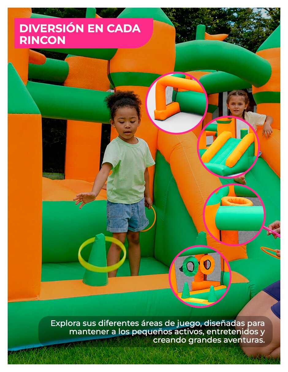 Brincolin inflable forma de castillo embrujado 2