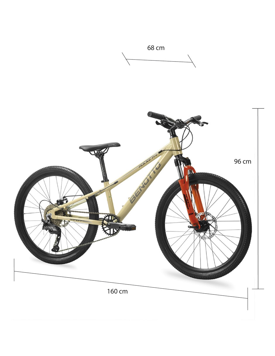 Bicicleta de montaña rodada 24 unisex 7
